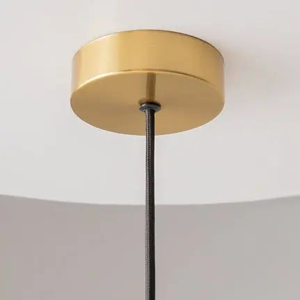 Pendant Lamp Brass-Colored Metal & White Glass Diffuser – Levitation | Maytoni