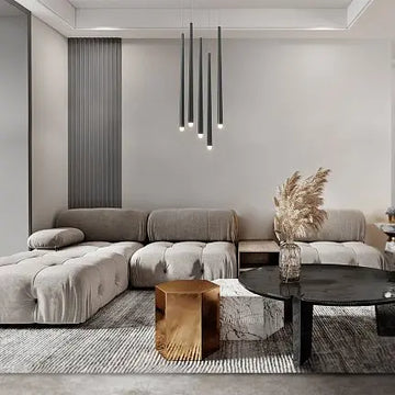 Pendant Light Curved Black Metal Housing LED – Cascade | Maytoni