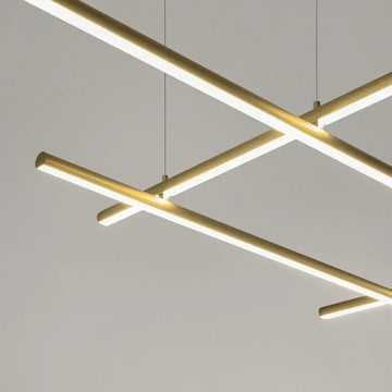 Pendant Lamp Metal with Satin Brass Finish Modern Design & Integrated LED – Radiance | Maytoni