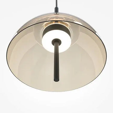 Pendant Lamp Matte Black Amber Glass Oval LED 12W 3000K – Bangkok | Maytoni