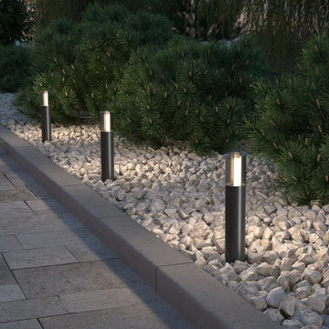 Landscape luminaire Aluminum Glass integrated G9 lamp 20 W Graphite IP54 – Glide | Maytoni