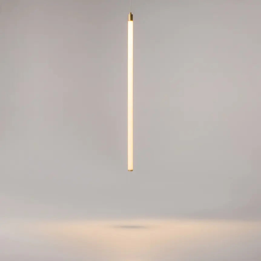 Pendelleuchte – Gold Aluminium, 20W LED, Warmweiß Licht, Ø3 cm - Ray | Maytoni