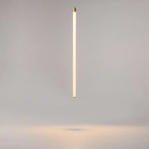 Pendelleuchte – Gold Aluminium, 20W LED, Warmweiß Licht, Ø3 cm - Ray | Maytoni