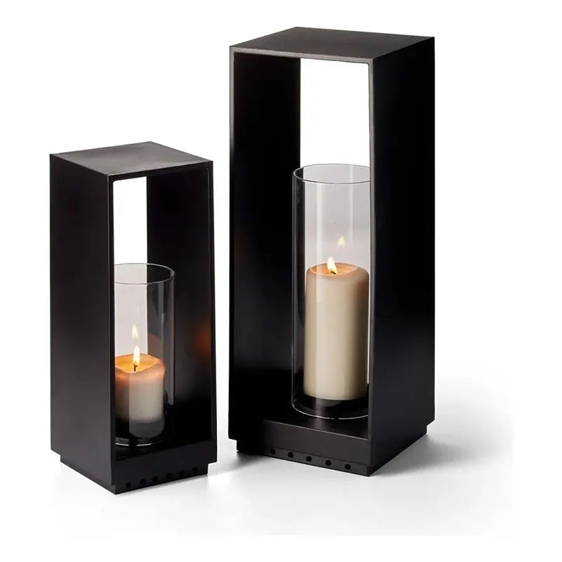 Powder-coated steel lantern, handmade frame – WISMA | Philippi