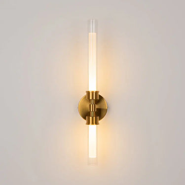 Wall Lamp with Brass Finish and Clear & White Glass Diffuser – Stelo | Maytoni