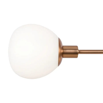 Pendant Light with Matte Glass Spheres and Gold Finish in a Modern Design – Erich | Maytoni