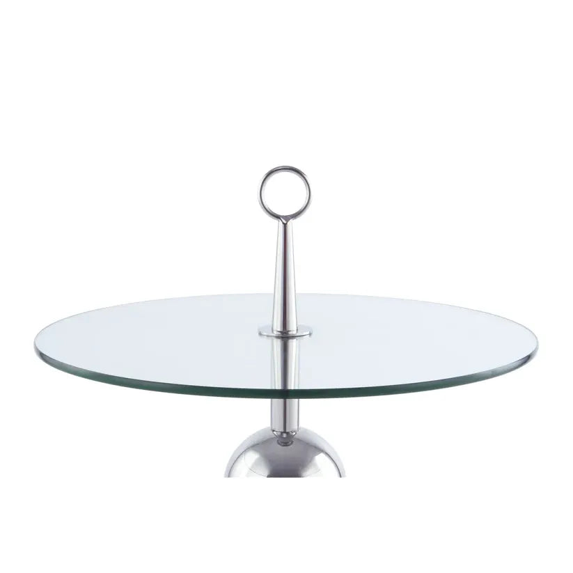 Table with Stainless Steel Frame Clear Glass Top & Handmade – Ontario 325 | Kayoom