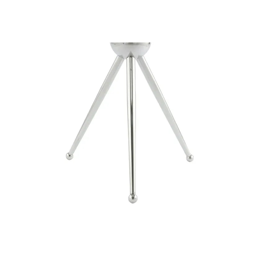 Table with Stainless Steel Frame Clear Glass Top & Handmade – Ontario 325 | Kayoom