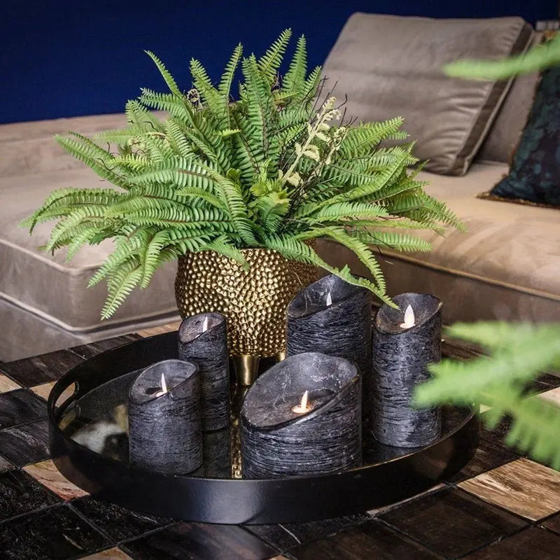 LED-Kerze S mit beweglicher Flamme und Timer-Funktion - batteriebetrieben | PTMD