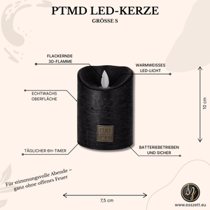 LED Kerze mit beweglicher Flamme S von PTMD - Esszett Luxury | Stilvolles Wohnen mit Charakter