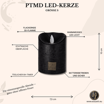 LED Kerze mit beweglicher Flamme S von PTMD - Esszett Luxury | Stilvolles Wohnen mit Charakter
