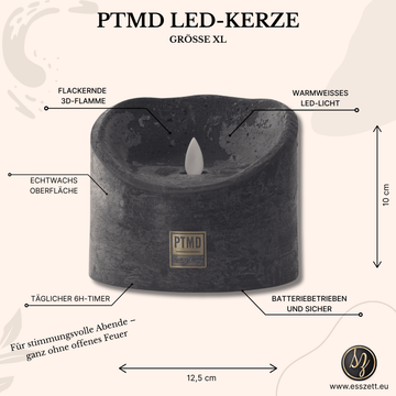 LED Kerze mit beweglicher Flamme XL von PTMD - Esszett Luxury | Stilvolles Wohnen mit Charakter