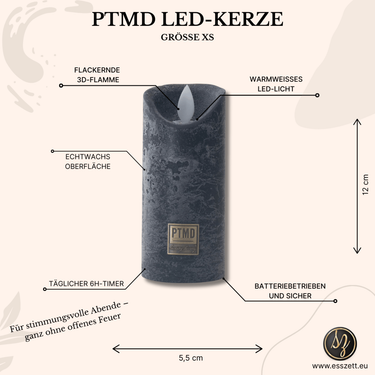 LED Kerze mit beweglicher Flamme XS von PTMD - Esszett Luxury | Stilvolles Wohnen mit Charakter