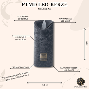LED Kerze mit beweglicher Flamme XS von PTMD - Esszett Luxury | Stilvolles Wohnen mit Charakter