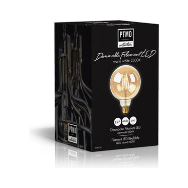 Leuchtmittel E27 - LED Filament gold Ball von PTMD - Esszett Luxury | Stilvolles Wohnen mit Charakter