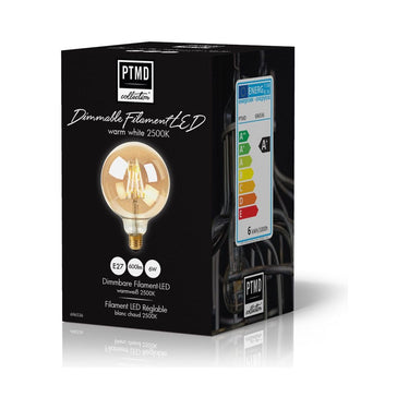 Leuchtmittel E27 - LED Filament gold Ball von PTMD - Esszett Luxury | Stilvolles Wohnen mit Charakter