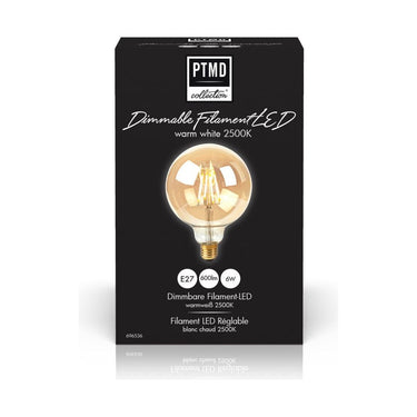 Leuchtmittel E27 - LED Filament gold Ball von PTMD - Esszett Luxury | Stilvolles Wohnen mit Charakter