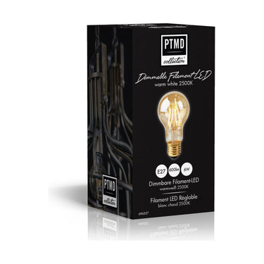 Leuchtmittel E27 - LED Filament gold Birne von PTMD - Esszett Luxury | Stilvolles Wohnen mit Charakter