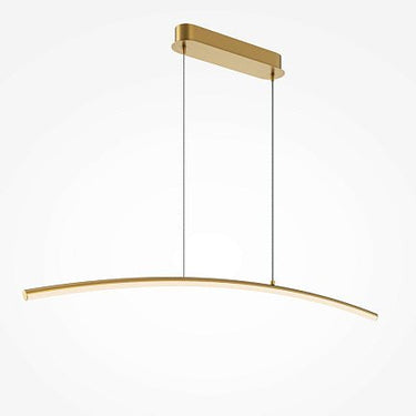Pendelleuchte Schlankes Schwarz - Gold Rohrdesign LED – Curve | Maytoni - Esszett Luxury | Stilvolles Wohnen mit Charakter