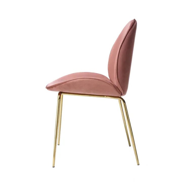 Stuhl Gestepptes Rücken - Design Samtbezug Messing - Gestell – Charlize 110 | Kayoom - Esszett Luxury | Stilvolles Wohnen mit Charakter