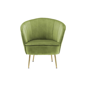 Sessel mit Samtbezug, Ziersteppung und Metallbeinen – Loulan 125 | Kayoom - Esszett Luxury | Stilvolles Wohnen mit Charakter