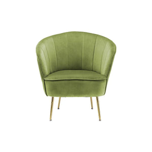 Sessel mit Samtbezug, Ziersteppung und Metallbeinen – Loulan 125 | Kayoom - Esszett Luxury | Stilvolles Wohnen mit Charakter