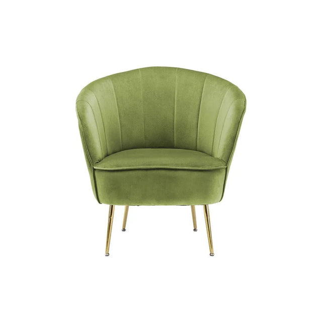 Sessel mit Samtbezug, Ziersteppung und Metallbeinen – Loulan 125 | Kayoom - Esszett Luxury | Stilvolles Wohnen mit Charakter