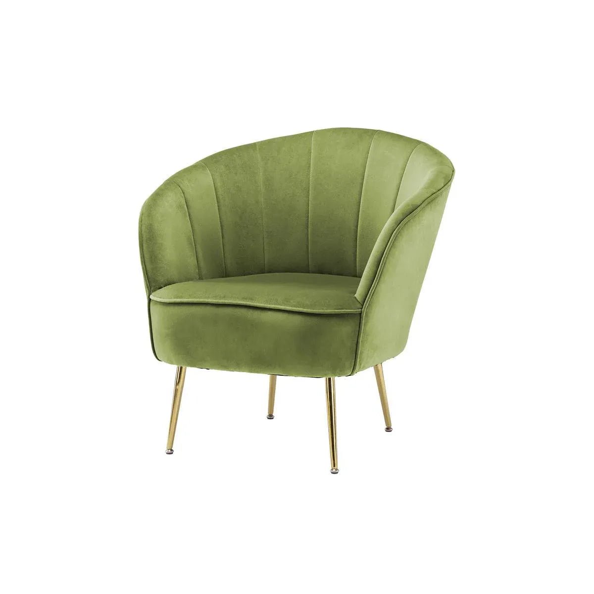 Sessel mit Samtbezug, Ziersteppung und Metallbeinen – Loulan 125 | Kayoom - Esszett Luxury | Stilvolles Wohnen mit Charakter