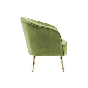 Sessel mit Samtbezug, Ziersteppung und Metallbeinen – Loulan 125 | Kayoom - Esszett Luxury | Stilvolles Wohnen mit Charakter