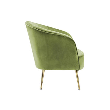 Sessel mit Samtbezug, Ziersteppung und Metallbeinen – Loulan 125 | Kayoom - Esszett Luxury | Stilvolles Wohnen mit Charakter
