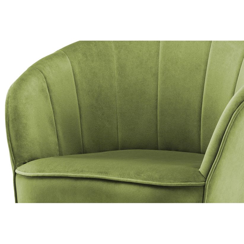 Sessel mit Samtbezug, Ziersteppung und Metallbeinen – Loulan 125 | Kayoom - Esszett Luxury | Stilvolles Wohnen mit Charakter