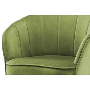 Sessel mit Samtbezug, Ziersteppung und Metallbeinen – Loulan 125 | Kayoom - Esszett Luxury | Stilvolles Wohnen mit Charakter