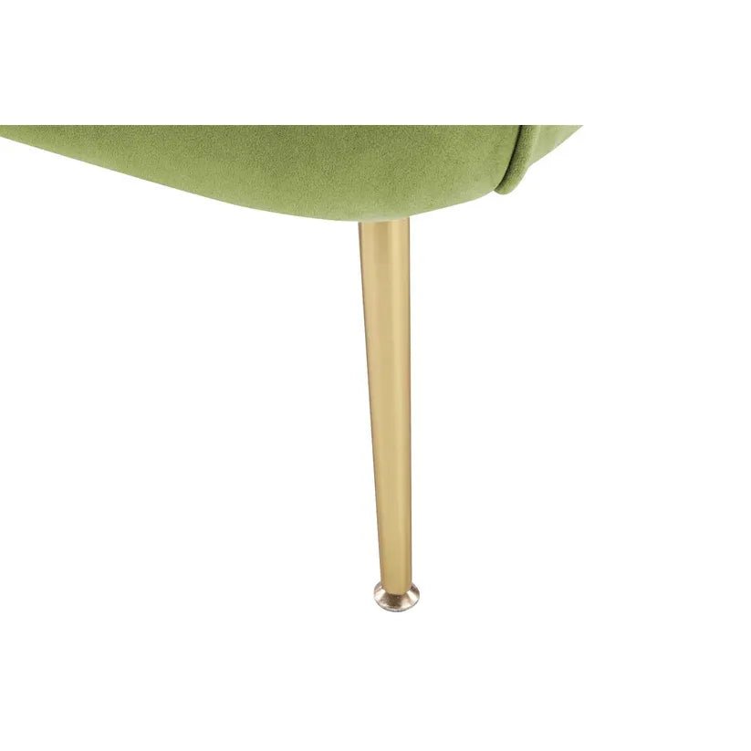 Sessel mit Samtbezug, Ziersteppung und Metallbeinen – Loulan 125 | Kayoom - Esszett Luxury | Stilvolles Wohnen mit Charakter