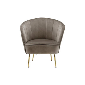 Sessel mit Samtbezug, Ziersteppung und Metallbeinen – Loulan 125 | Kayoom - Esszett Luxury | Stilvolles Wohnen mit Charakter