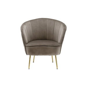 Sessel mit Samtbezug, Ziersteppung und Metallbeinen – Loulan 125 | Kayoom - Esszett Luxury | Stilvolles Wohnen mit Charakter