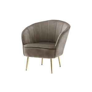Sessel mit Samtbezug, Ziersteppung und Metallbeinen – Loulan 125 | Kayoom - Esszett Luxury | Stilvolles Wohnen mit Charakter