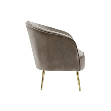 Sessel mit Samtbezug, Ziersteppung und Metallbeinen – Loulan 125 | Kayoom - Esszett Luxury | Stilvolles Wohnen mit Charakter