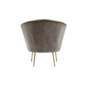 Sessel mit Samtbezug, Ziersteppung und Metallbeinen – Loulan 125 | Kayoom - Esszett Luxury | Stilvolles Wohnen mit Charakter