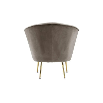 Sessel mit Samtbezug, Ziersteppung und Metallbeinen – Loulan 125 | Kayoom - Esszett Luxury | Stilvolles Wohnen mit Charakter