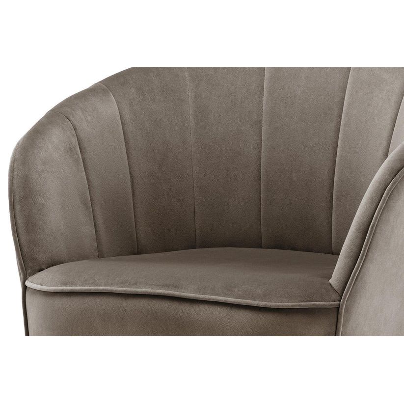 Sessel mit Samtbezug, Ziersteppung und Metallbeinen – Loulan 125 | Kayoom - Esszett Luxury | Stilvolles Wohnen mit Charakter