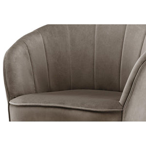 Sessel mit Samtbezug, Ziersteppung und Metallbeinen – Loulan 125 | Kayoom - Esszett Luxury | Stilvolles Wohnen mit Charakter