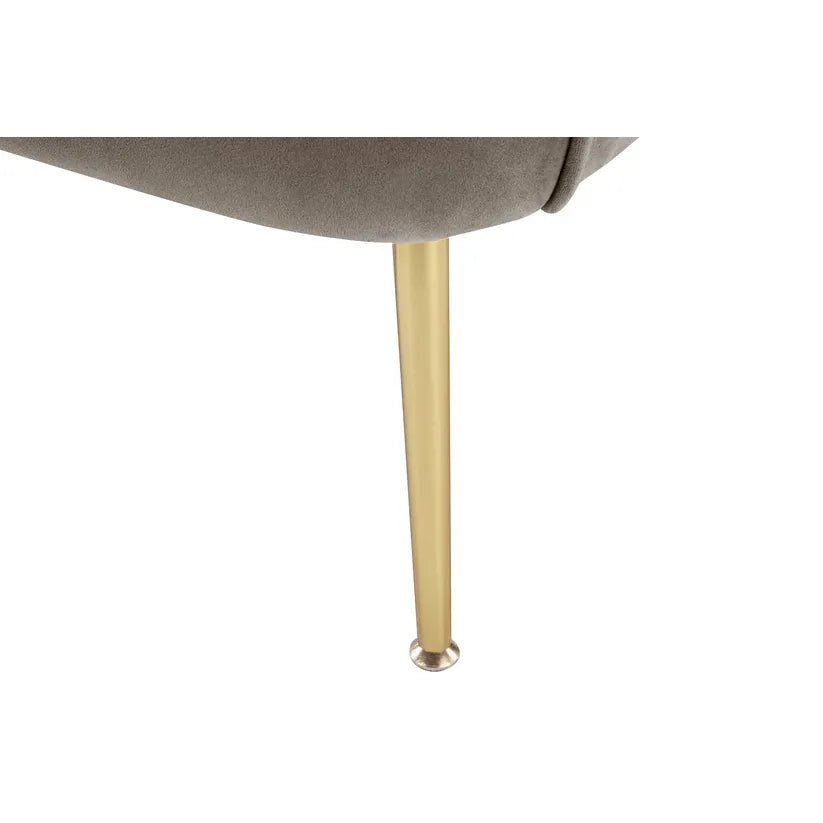 Sessel mit Samtbezug, Ziersteppung und Metallbeinen – Loulan 125 | Kayoom - Esszett Luxury | Stilvolles Wohnen mit Charakter