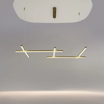 Pendelleuchte – Goldfarbenes Aluminium, 50 W Leistung, Warmweiß, 54,3 cm Breite - Radiance | Maytoni