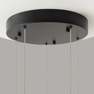 Pendant Light Curved Black Metal Housing LED – Cascade | Maytoni