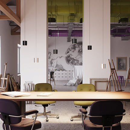 Pendelleuchte Schwarzes Aluminiumgehäuse mit GX53 - Fassung, modernem Design und energiesparender Beleuchtung – Arc | Maytoni - Esszett Luxury | Stilvolles Wohnen mit Charakter