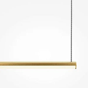 Black & Gold Finish Linear Design & Integrated LED Pendant Lamp – Halo | Maytoni