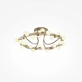 Deckenleuchte – Gold Finish, Edelstahlgehäuse, 55 W Leistung, 20 cm Höhe, 360° Licht - Tessara | Maytoni