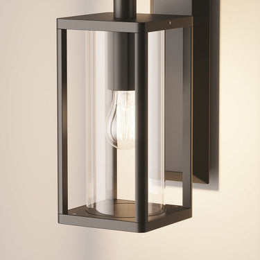 Wandleuchte mit graphitfarbener Aluminiumbasis und klarem Kunststoff - Diffusor – Cell | Maytoni - Esszett Luxury | Stilvolles Wohnen mit Charakter