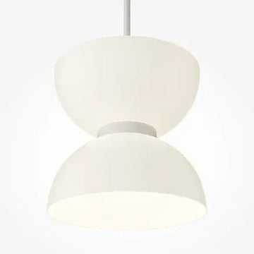 Pendant Lamp White Metal Marble Base & Glossy White Glass Diffuser – Kyoto | Maytoni