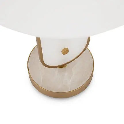 Table Lamp Brass Metal, Natural Stone Accent & Integrated LED – Marmo | Maytoni